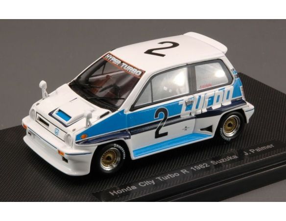 Ebbro EB44470 HONDA CITY TURBO R N.2 SUZUKA 1982 J.PALMER 1:43 Modellino