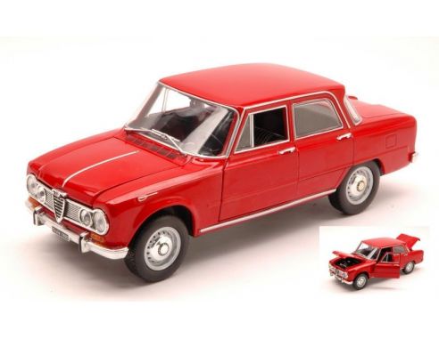 White Box WB124018 ALFA ROMEO GIULIA 1600 SUPER 1965 RED 1:24 Modellino
