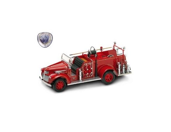 Yat Ming 20068 Camion Pompieri GMC FIRETRUCK 1941 1:24 Modellino