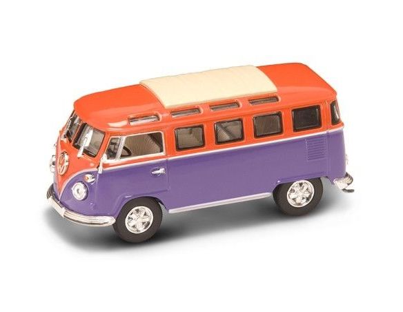 Yat Ming YM43209OR VW MICROBUS 1962 ORANGE/VIOLET 1:43 Modellino