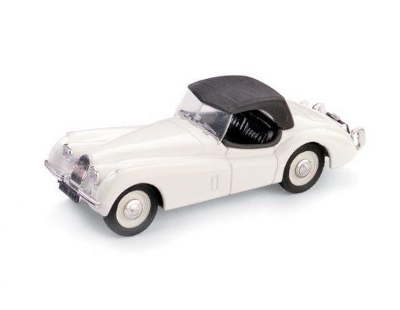 Brumm BM0102-01 JAGUAR XK 120 ROADSTER CHIUSA 1948 BIANCO 1:43 Modellino