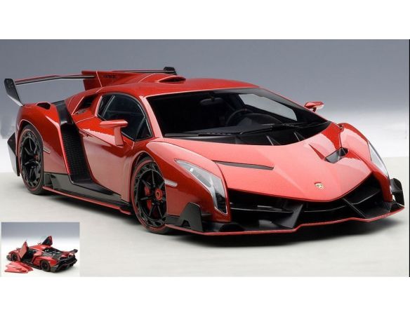 Auto Art / Gateway AA74508 LAMBORGHINI VENENO 2013 METALLIC RED 1:18 Modellino