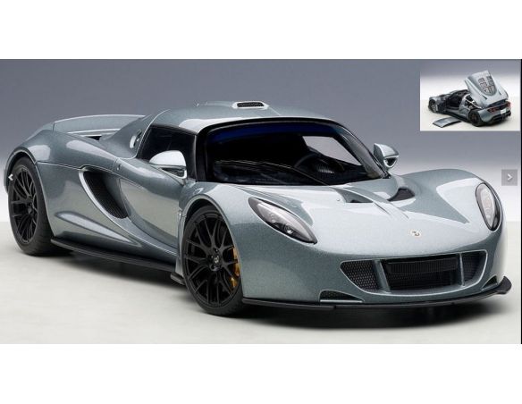 Auto Art / Gateway AA75402 HENNESSEY VENOM GT SILVERBLUE 1:18 Modellino