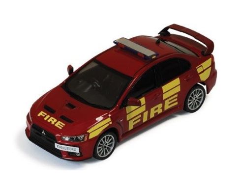 Ixo model MOC147 MITSUBISHI LANCER EVO X 2011 WEST MIDLANDS FIRE DEPARTMENT 1:43 Modellino