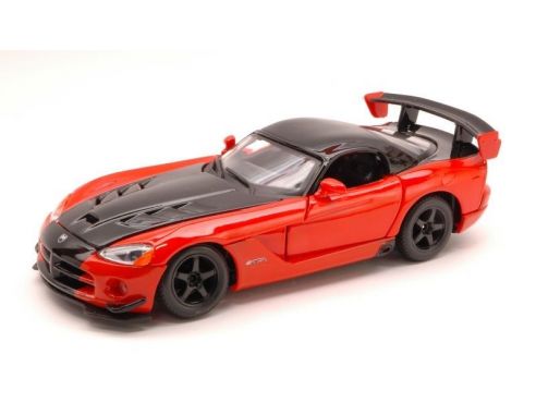 BBURAGO BU22114OR DODGE VIPER SRT 10 ACR 2007 ORANGE/BLACK 1:24 Modellino