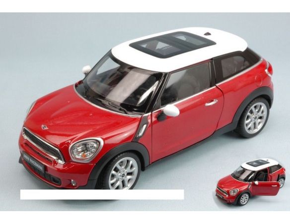 Welly WE0339 Mini Cooper S Paceman 2012 Rosso/Bianco 1:24 Modellino