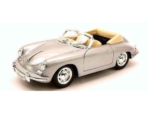 Welly WE1316S PORSCHE 356 B CABRIO 1960 SILVER 1:24 Modellino