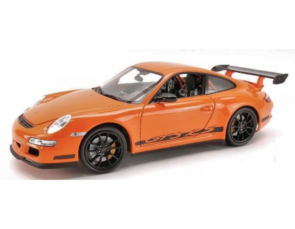 Welly WE1609 PORSCHE 911 GTR 3 RS (997) 2007 ORANGE 1:18 Modellino