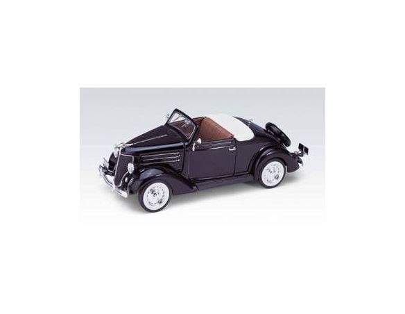 Welly WE2422 FORD DELUXE CABRIOLET 1936 BLACK 1:24 Modellino