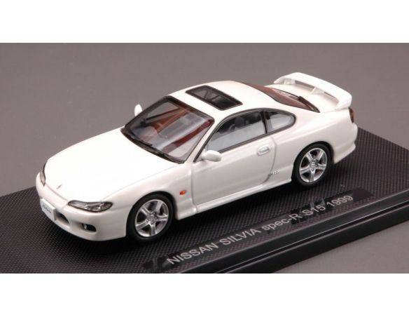 Ebbro EB44613 NISSAN SILVIA SPEC-R S15 1999 WHITE 1:43 Auto Stradali