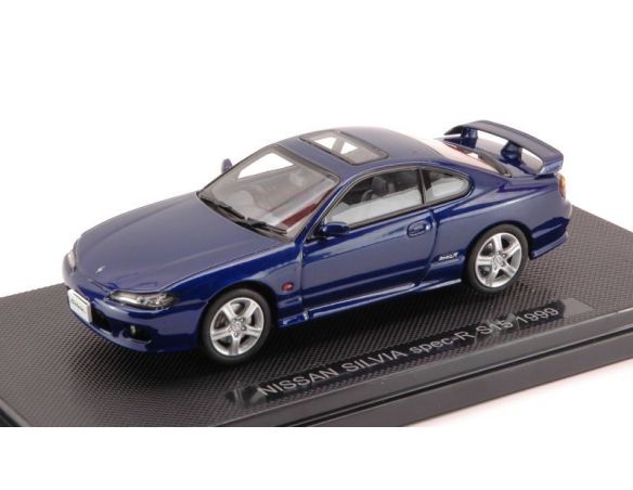 Ebbro EB44614 NISSAN SILVIA SPEC-R S15 1999 BLUE MET. 1:43 Modellino