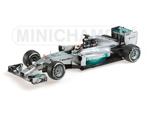 Minichamps PM110140044 MERCEDES L.HAMILTON 2014 WORLD CHAMPION 1:18 Modellino