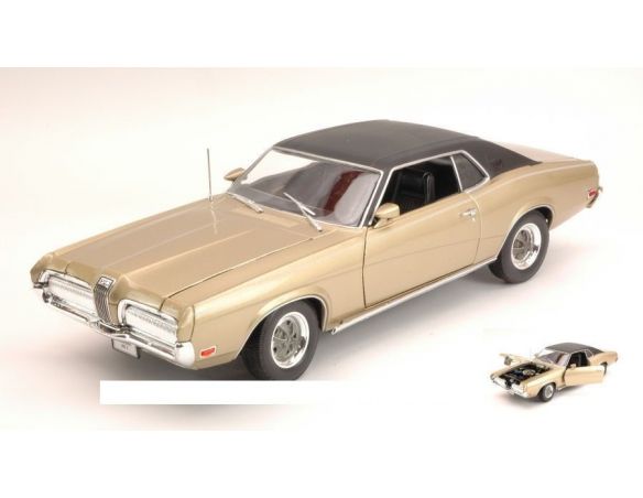 Welly WE2521 MERCURY COUGAR XR 7 1970 GOLD 1:18 Modellino