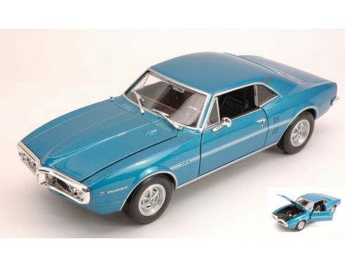 Welly WE2502BL PONTIAC FIREBIRD 1967 BLUE 1:24 Modellino