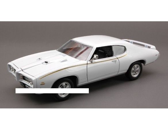 Welly WE2501W PONTIAC GTO 1969 WHITE 1:24 Modellino