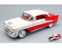 Welly WE9869 OLDSMOBILE SUPER 88 HARD TOP 1955 WHITE/RED 1:18 Modellino