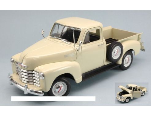 Welly WE9836 CHEVROLET 3100 PICK UP 1953 CREAM 1:18 Modellino
