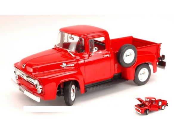 Welly WE9831 FORD F 100 PICK UP 1956 RED 1:18 Modellino