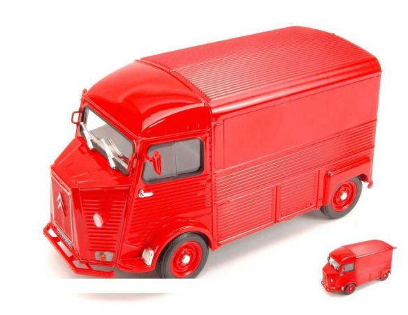 Welly WE4019R CITROEN HY TYPE 1962 RED 1:24 Modellino