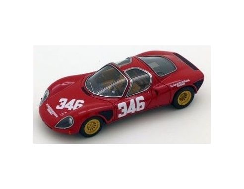 True Scale Miniatures TSM124309 ALFA ROMEO 33 STRADALE N.346 BOLOGNA-P.SO RATICOSA 1968 S.DINI 1:43 Modellino