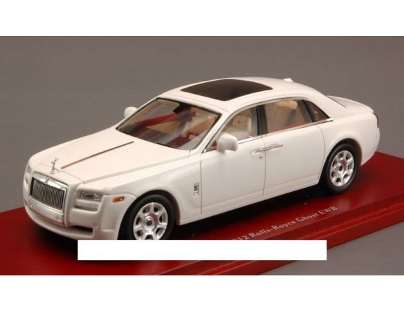True Scale Miniatures TSM134349 ROLLS ROYCE GHOST EWB 2012 ENGLISH WHITE 1:43 Modellino