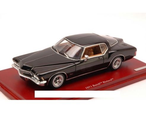 True Scale Miniatures TSM134308 BUICK RIVIERA 1971 BLACK 1:43 Modellino