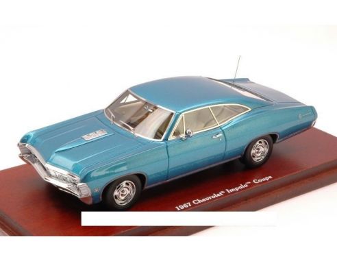 True Scale Miniatures TSM134313 CHEVROLET IMPALA COUPE' 1967 METALLIC BLUE 1:43 Modellino