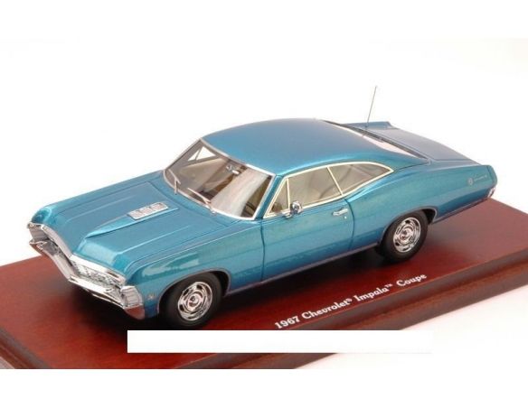 True Scale Miniatures TSM134313 CHEVROLET IMPALA COUPE' 1967 METALLIC BLUE 1:43 Modellino