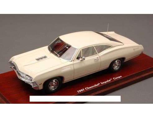 True Scale Miniatures TSM134314 CHEVROLET IMPALA COUPE' 1967 CREAM 1:43 Modellino