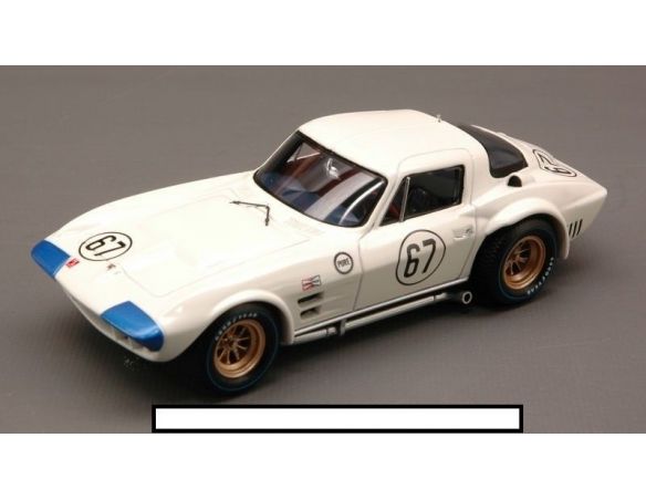 True Scale Miniatures TSM124322 CHEVROLET CORVETTE N.67 3rd 500 MIL.ROAD AMERICA HALL-PENSKE-SHARP 1:43 Modellino