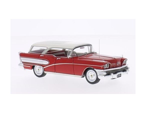 Neo Scale Models NEO45001 BUICK CENTURY CABALLERO 1957 RED/WHITE 1:43 Modellino