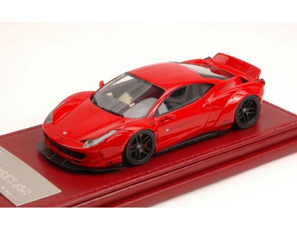 Hot Wheels LBA101RE FERRARI 458 PREPARED LIBERTY WALK RED 1:43 Modellino