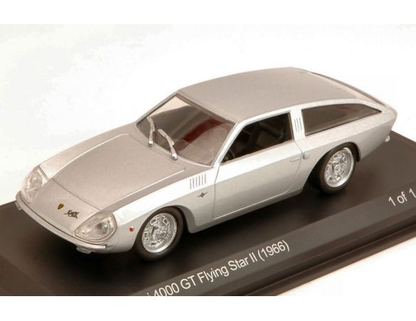 White Box WB507 LAMBORGHINI 4000 GT FLYING STAR II 1966 SILVER 1:43 Modellino