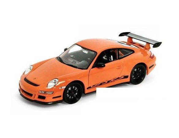 Welly WE2042 PORSCHE 911 GT3 RS (997) 2006 ORANGE 1:24 Modellino