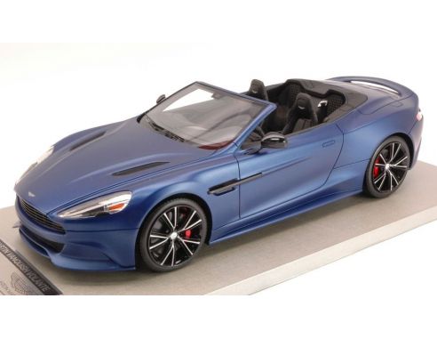 Tecnomodel TMD1810T ASTON MARTIN VANQUISH VOLANTE 2014 BLUE/BLACK INTERIOR LIM.PCS 30 1:18 Modellino