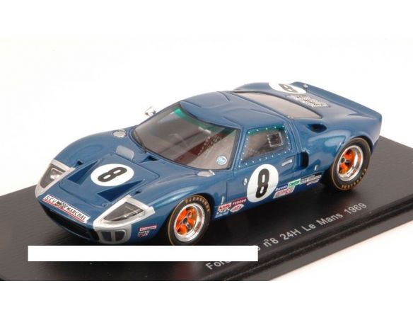 Spark Model S4067 FORD GT40 N.8 29th LM 1969 P.SADLER-P.VESTEY 1:43 Modellino