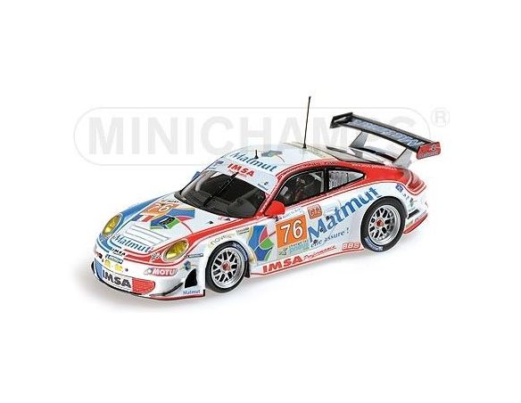 Minichamps PM410106976 PORSCHE 997 GT3 N.76 17th LM 2010 NARAT-PILET-LONG 1:43 Modellino