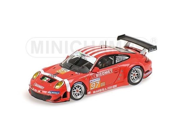 MINICHAMPS 410106997 PORSCHE 997 GT3 RSR BMS SCUDERIA ITALIA HOLZER WESTBROOK SCHEIDER 24H LE MANS 2010 Modellino