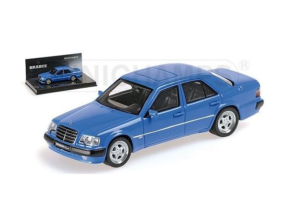 Minichamps PM437032502 BRABUS 6.5 500E W124 1989 BLUE 1:43 Modellino