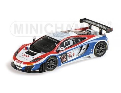 Minichamps PM437141382 MC LAREN 12C GT3 N.82 RETIRED 24H SPA 2014 SPRENGLER-ASMER 1:43 Modellino