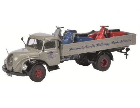 Schuco SH3166 MAGIRUS S6500 HEINKEL-ROLLER 1:43 Modellino
