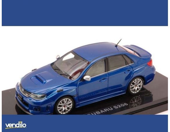 Ebbro EB44781 SUBARU WRX STI S206 2011 BLUE MET.1:43 Modellino