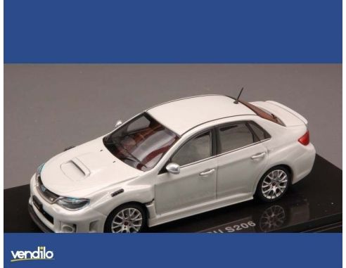Ebbro EB44782 SUBARU WRX STI S206 2011 VERY LIGHT GREY 1:43 Modellino