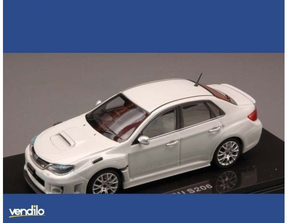 Ebbro EB44782 SUBARU WRX STI S206 2011 VERY LIGHT GREY 1:43 Modellino