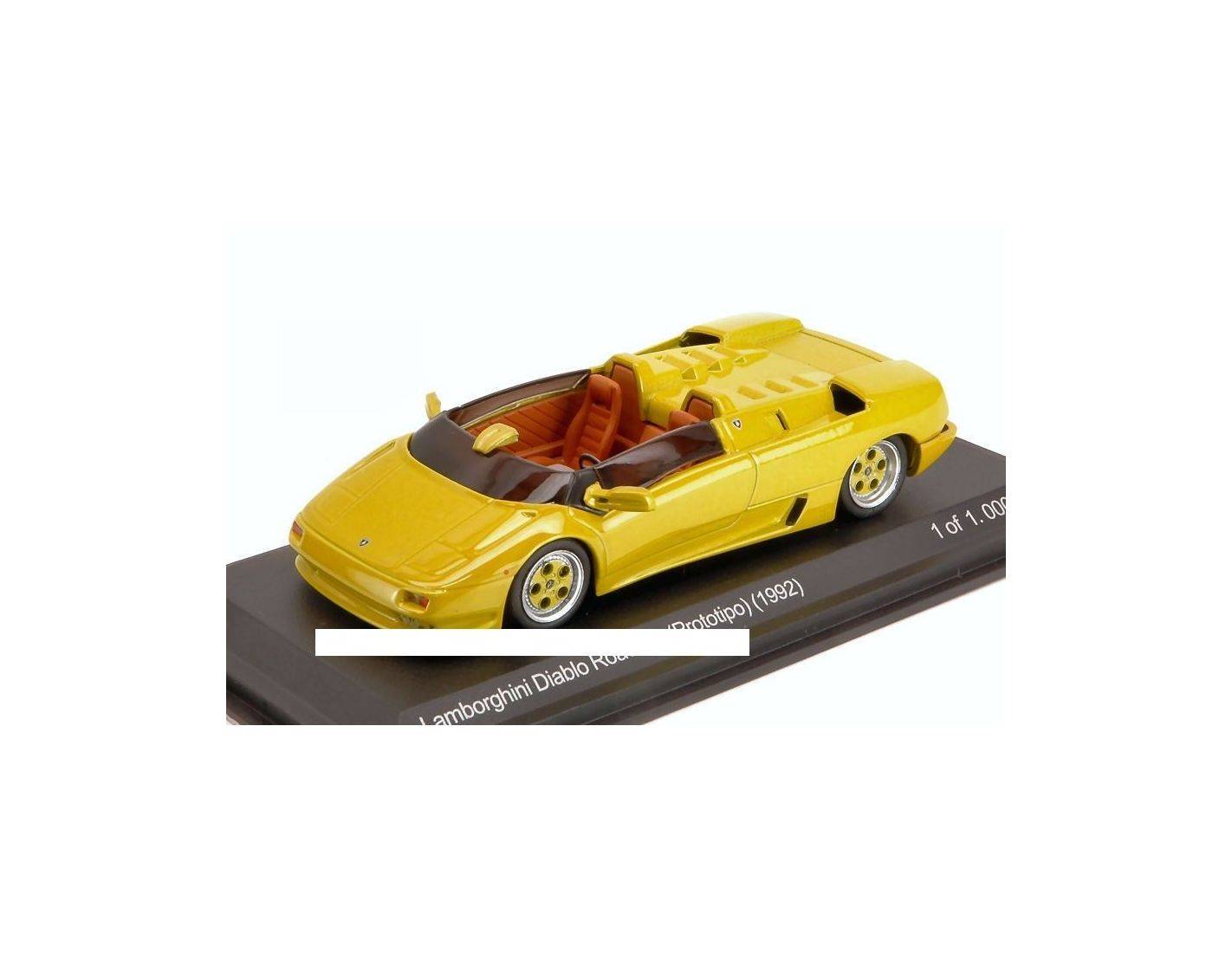 Heco Modèles 1/43 – Lamborghini Diablo Roadster Paris 1992 Jaune – état Neuf