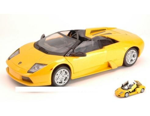 Motormax MTM73316YL LAMBORGHINI MURCIELAGO ROADSTER 2004 YELLOW 1:24 Modellino