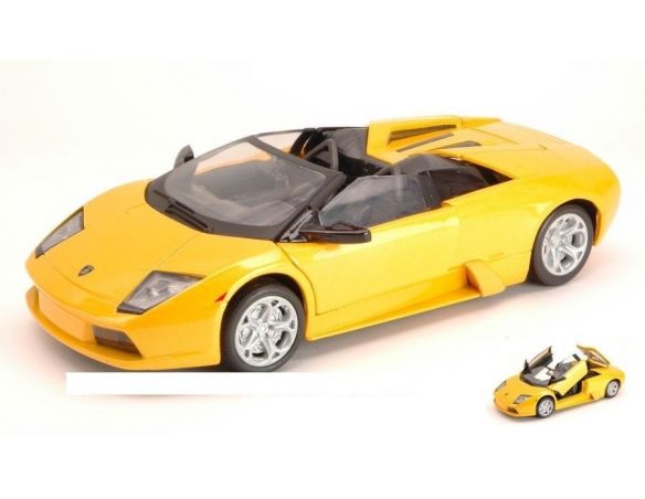 Motormax MTM73316YL LAMBORGHINI MURCIELAGO ROADSTER 2004 YELLOW 1:24 Modellino