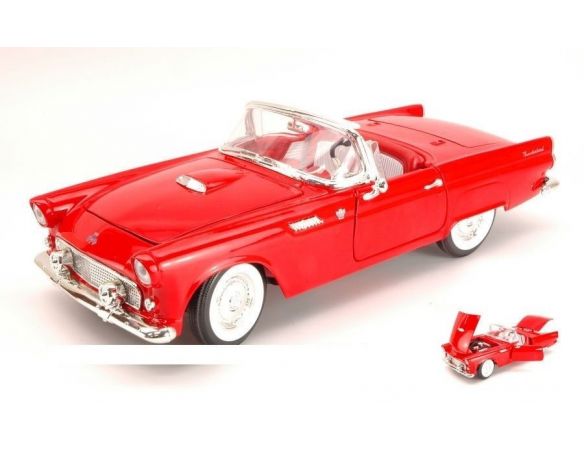 Yat Ming YM92068RD FORD THUNDERBIRD CONVERTIBLE HARD TOP 1955 RED 1:18 Modellino