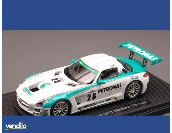 Ebbro EB44841 MERCEDES SLS GT3 N.28 MERDEKA 2012 MOH-KATAOKA-LESTER-RITCHIE 1:43 Modellino