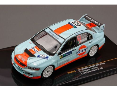 Ixo model RAM355 MITSUBISHI LANCER EVO IX N.63 13th IRELAND 2009 1:43 Modellino